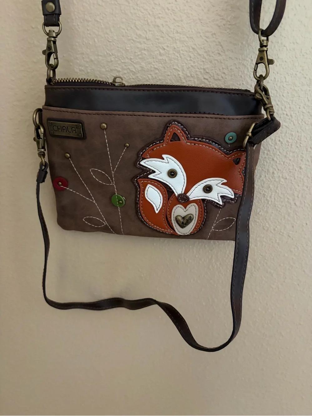 Chala Foxy Fox Woodland Women’s Crossbody Purse CUTE!!